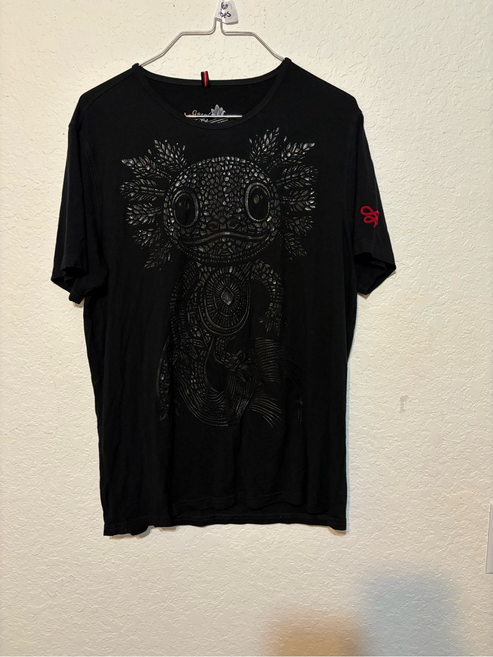 Ay Guey! Axo-Loche Axolotl Black Short-Sleeve Graphic Tee